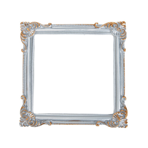 5Pcs Retro Silver Resin Photo Frame Props Decorative Jewelry Display 1