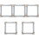 5Pcs Retro Silver Resin Photo Frame Props Decorative Jewelry Display 4