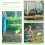 40Pcs Triangular Green Marker Flags Durable Bamboo Polyester for Lawn 8