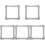 5Pcs Retro Silver Resin Photo Frame Props Decorative Jewelry Display 3