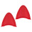 2Pairs Red Tpu Cat Ear Decor Lightweight Motorcycle Accessories 3