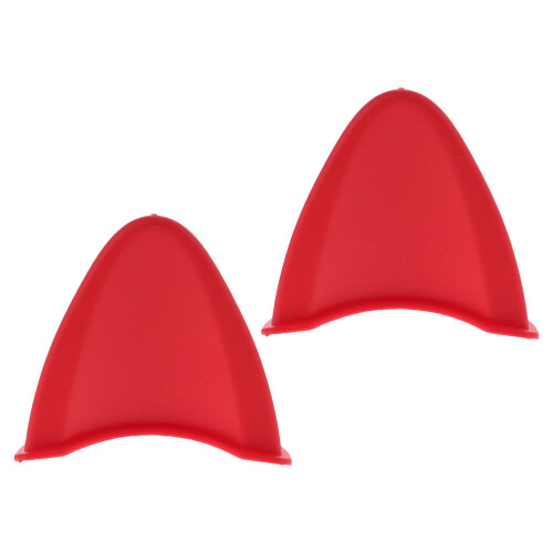 2Pairs Red Tpu Cat Ear Decor Lightweight Motorcycle Accessories 2