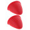 2Pairs Red Tpu Cat Ear Decor Lightweight Motorcycle Accessories 2