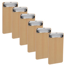 6Pièces Planche À Clipboard Kaki Bois Pour Stockage Et