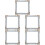 5Pcs Retro Silver Resin Photo Frame Props Decorative Jewelry Display 7