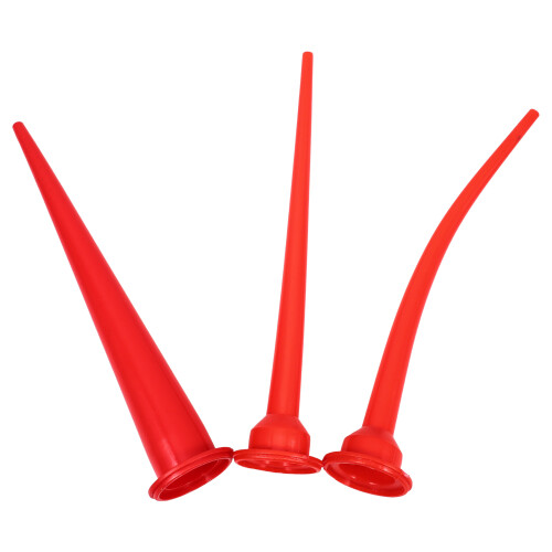 15Pièces Embouts D’extension Caoutchouc Rouges Pour Usage 1