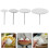 24Pièces Outils Acier Inoxydable Argent Pour Fleurs Gâteau 11