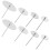 24Pièces Outils Acier Inoxydable Argent Pour Fleurs Gâteau 2