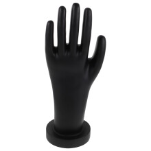 3Pièces Mannequin Main PVC Noir Pour Bijoux Accessoires Décoratifs