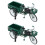2Ensembles Statue Mini Tricycle Vert Décoration Vintage 7