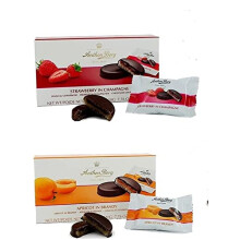 2 x Random Mixed ANTHON BERG Plum / Cherry /Raspberry Marzipan/ Brandy Chocolates (220g)