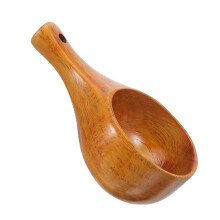 Wooden Water Ladle Ergonomic Bath Scoop for Sauna Supplies