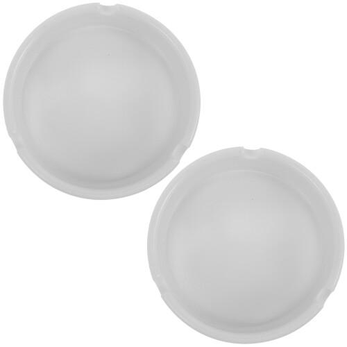 10Pcs White Melamine Ashtrays for Indoor Use Home Office Decor 1