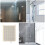 White Plastic Shower Spray Screen Universal Waterfall Replacement 6