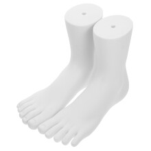 Mlins 2 Display Socks Vrouwelijke Voet Mannequin Wit