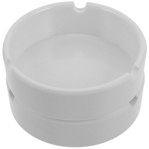 10Pcs White Melamine Ashtrays for Indoor Use Home Office Decor 2