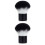 2Pcs Multi-Functional Black Cosmetics Brush Set for Women Makeup 5