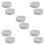 10Pcs White Melamine Ashtrays for Indoor Use Home Office Decor 5