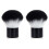 2Pcs Multi-Functional Black Cosmetics Brush Set for Women Makeup 2