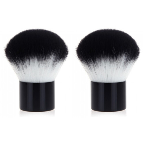 2Pcs Multi-Functional Black Cosmetics Brush Set for Women Makeup 1