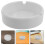 10Pcs White Melamine Ashtrays for Indoor Use Home Office Decor 9