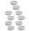 10Pcs White Melamine Ashtrays for Indoor Use Home Office Decor 8