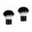 2Pcs Multi-Functional Black Cosmetics Brush Set for Women Makeup 4