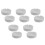 10Pcs White Melamine Ashtrays for Indoor Use Home Office Decor 4