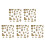 5Sets Clear Acrylic Patchwork Quilting Templates with Ergonomic Grip 5