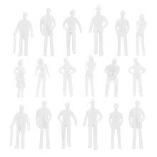 200Pcs Intricate White Plastic Miniature Figures for Sand Table Models