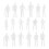 200Pcs Intricate White Plastic Miniature Figures for Sand Table Models 1