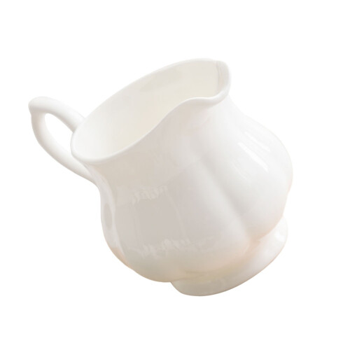 3Pcs White Ceramic Multipurpose Milk Frothing Cups for Home Use