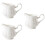 3Pcs White Ceramic Multipurpose Milk Frothing Cups for Home Use 7