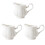 3Pcs White Ceramic Multipurpose Milk Frothing Cups for Home Use 2