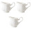 3Pcs White Ceramic Multipurpose Milk Frothing Cups for Home Use 3