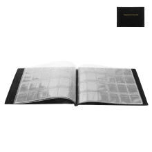 3Pcs Commemorative Coin Collector Albums Black Storage Books