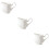 3Pcs White Ceramic Multipurpose Milk Frothing Cups for Home Use 9