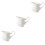 3Pcs White Ceramic Multipurpose Milk Frothing Cups for Home Use 5
