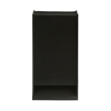 Integrated Eco Crevice Bat Box - Recycled LDPE Plastic/Wood - L10.5 x W21.5 x H44 cm - Black