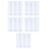 50Pcs Silver Reflective Strips for Speedmeter Durable Paper Stickers 6