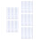 50Pcs Silver Reflective Strips for Speedmeter Durable Paper Stickers 10