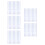 50Pcs Silver Reflective Strips for Speedmeter Durable Paper Stickers 9