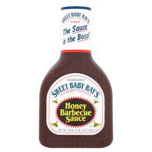 Sweet Baby Rays Honey BBQ Sauce, 1 x18oz bottle, Sweet Barbeque sauce, Perfect for Burgers, Ribs and Chicken ? 510ml Single Bottle