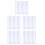50Pcs Silver Reflective Strips for Speedmeter Durable Paper Stickers 7