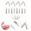 80Pièces Plumes Argentées Pratiques Pour Stylo Plume, Usage Durable 10