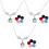 3Pcs Essential Oil Diffuser Necklace Lotus Locket Aromatherapy Choker 4