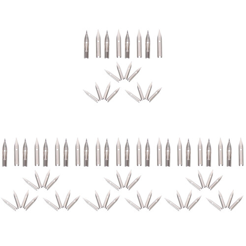 80Pièces Plumes Argentées Pratiques Pour Stylo Plume, Usage Durable 1