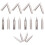 80Pièces Plumes Argentées Pratiques Pour Stylo Plume, Usage Durable 9