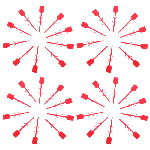 1000Pcs Dark Red Fire Extinguisher Lock Pin Seals Plastic Tamper Ties