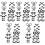 55Pairs Creative Piercing Jewelry Set Ear Studs Nose Rings 5